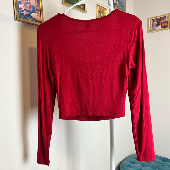 ‼️SOLD‼️SHEIN Ruched Red Top - Picture 8 of 9
